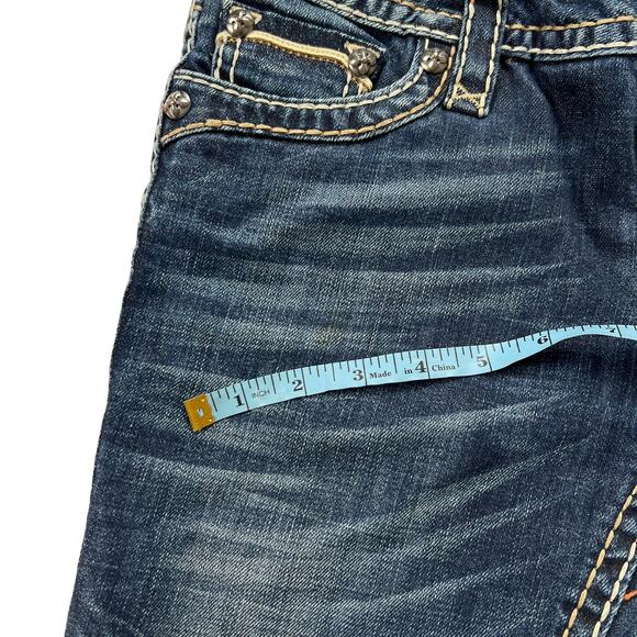 Rock Revival Jeans Kelly‎ Skinny Medium Wash Denim Pants Women's 28 Flap Pocket - Picture 10 of 15